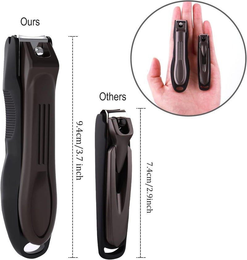 GLAMFIELDS Stainless Steel Nail Clipper Set with Leather Case - Image 2